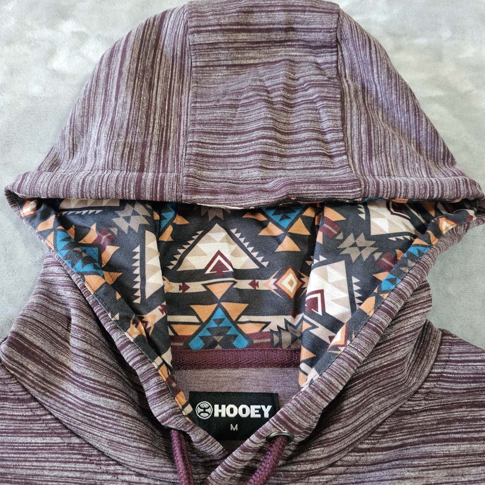 NWT• Hooey Lock-Up Burgundy Hoody Size M - Picture 4 of 10